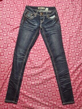 Zanadi Blue Skinny Blue Jean's